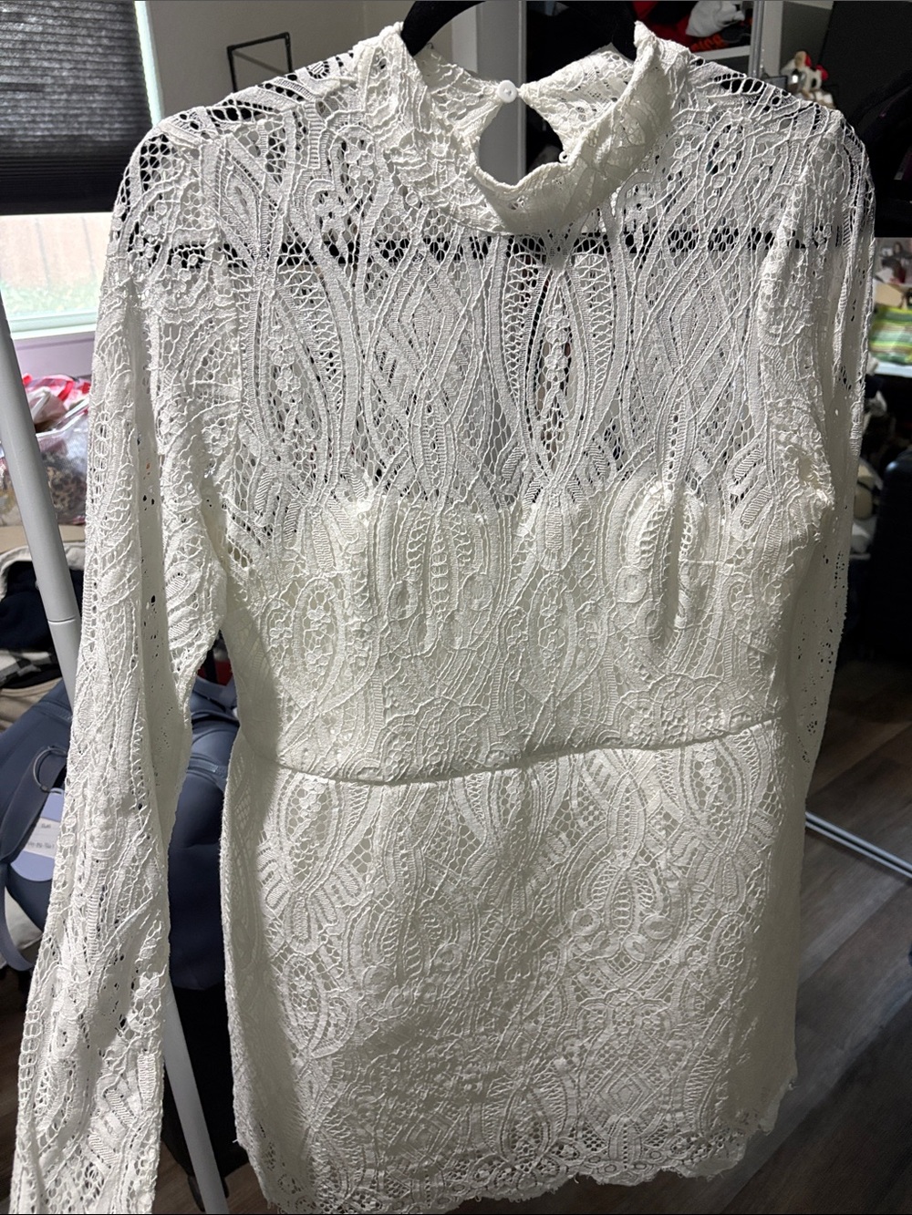 Lulu's White Crochet Lace Tank Dress